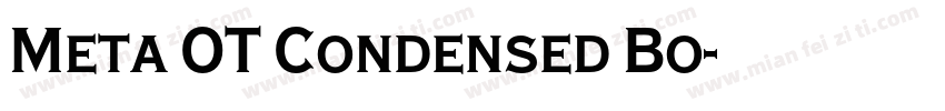 Meta OT Condensed Bo字体转换